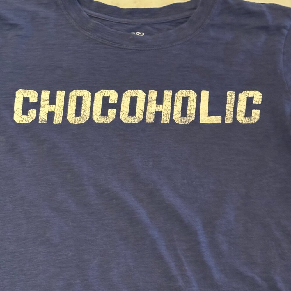 J.Crew Chocoholic Graphic Tee Navy Cotton Short Sleeve Size S - Picture 5 of 6
